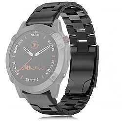 Bracelet en métal bracelet en titane à ajustement facile noir pour votre Garmin Fenix 6/Fenix 5/Forerunner 935/Forerunner 945