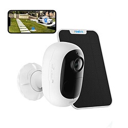 Reolink Caméra Surveillance sur Batterie WiFi sans Fil 1080p, Audio Bidirectionnel, Vision Nocturne, Détection de Personne/Véhicule