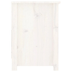 Acheter vidaXL Meuble TV Blanc 103x36,5x52 cm Bois de pin massif