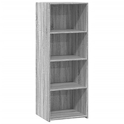 vidaXL Buffet haut sonoma gris 45x41x124 cm bois d'ingénierie