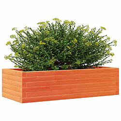 Avis vidaXL Jardinière cire marron 90x40x23 cm bois de pin massif