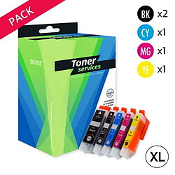 TONER SERVICES Compatible Epson 33XL Pack 5 cartouches Noir/couleurs T3357 (Orange)