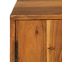 Acheter Helloshop26 Buffet bahut armoire console meuble de rangement bois d'acacia massif 115 cm marron 4402046