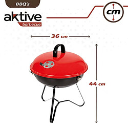 Avis Barbecue Portable Aktive Métal émaillé Ø 36 cm 36 x 44 x 36 cm (4 Unités) Rouge