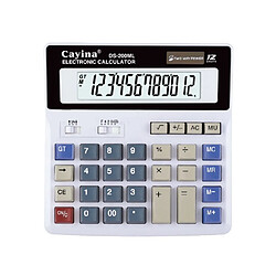 Calculateur de bureau Calculateur financier Calculatrice de bureau Calculatrice de bureau électronique avec un grand écran de 12 chiffres