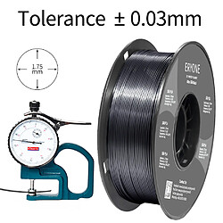 Avis None Filament PLA ERYONE Ultra Silk pour imprimante 3D 1 kg (2,2 lbs) / Bobine - Noir