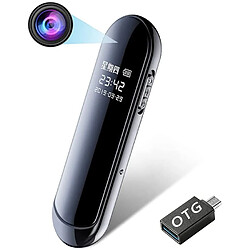 Chrono Mini Caméras De Surveillance De Sécurité Cachée Caméra Espion,Portable Full HD 1080P Petite Caméra pour La Maison Voiture Nanny Caméra,Compacte Caméra Espion 160° Grand Angle- 32 GB(Noir)