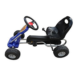 Helloshop26 Kart voiture à pédale gokart enfant jeux jouets bleu 89 cm 0102003