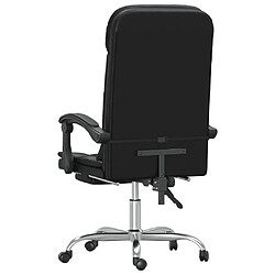 Acheter vidaXL Fauteuil de massage inclinable de bureau Noir Similicuir