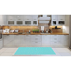 Alter Chemin de cuisine, 100% Made in Italy, Tapis antitache avec impression numérique, Tapis antidérapant et lavable, Modèle Ebba, cm 140x52