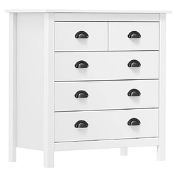 Maison Chic Commode Buffet - Meuble de rangement Hill Blanc 79x40x80 cm Bois de pin solide -GKD31709