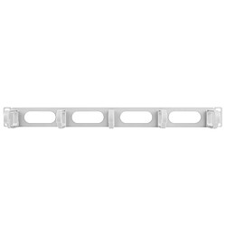 Panneau presse-étoupe pour armoire rack 19 blanc avec 5 anneaux 1U Lanberg AK-1205-S