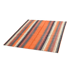 Avis Vidal Tapis de laine 177x143 orange Jajim