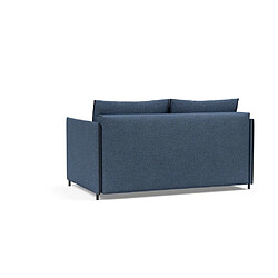 Inside 75 Canapé design LUOMA convertible lit 200*140 cm tissu Weda Bleu pas cher