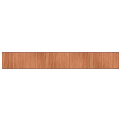 vidaXL Tapis rectangulaire marron 70x500 cm bambou