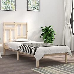 vidaXL Cadre de lit sans matelas 90x200 cm bois de pin massif