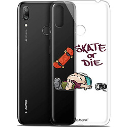 Caseink Coque Pour Huawei Y7 / Prime / Pro 2019 (6.26 ) [Gel HD Collection BD 2K16 Design Skate Or Die - Souple - Ultra Fin - Imprimé en France]