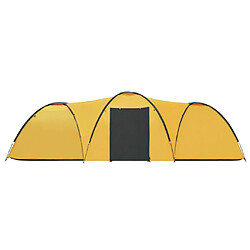 Avis vidaXL Tente igloo de camping 650x240x190 cm 8 personnes Jaune