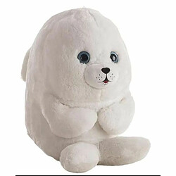 BigBuy Fun Jouet Peluche Phoque Blanc 42 cm