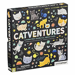 Petit collage catventures Jeu de sociAtA pour enfants - Jeu de sociAtA amusant pour 2 A 4 joueurs, fabriquA A partir de matAriaux recyclAs et dencres vAgAtales - Un excellent cadeau pour les amoureux des chats