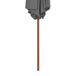 Acheter Maison Chic Parasol Jardin | Parasol d'extérieur avec mat en bois 270 cm Anthracite - GKD28763