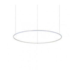 Ideal Lux Suspension LED intégré Hulahoop 1 ampoule Métal,aluminium,plastique blanc