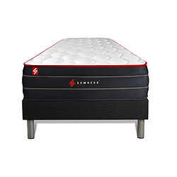 Somness Ensemble sommier + matelas BOOST ressorts ensachés et mémoire de forme 90x190