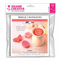 Graines Creatives Moule 4 fondants à bougie printemps