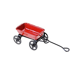 Wewoo 112 Mini Mignon Dollhouse Miniature En Métal Rouge Petit Tirer Le Chariot Meubles De Jardin Accessoire Jouet Pour La Décoration Intérieure Cadeau