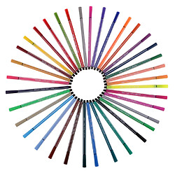 36 Couleurs Feutre Pointe Non Toxique Marqueurs Stylos Art Artisanat Coloriage Dessin D'école