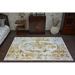 RUGSX Tapis ACRYLIQUE BEYAZIT 1799 Ivoire Foncé Doré 160x235 cm