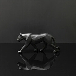 Paris Prix Statuette Déco Panthère Origami 40cm Noir