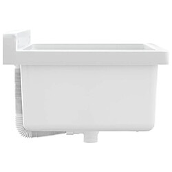 Acheter vidaXL Lavabo pour montage murale blanc 40x40x24 cm résine