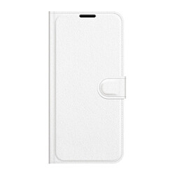 Etui en PU texture litchi, fermeture aimantée blanc pour votre Xiaomi Civi 5G