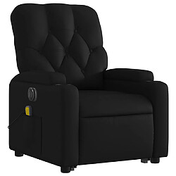 Avis vidaXL Fauteuil inclinable de massage électrique noir similicuir