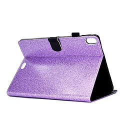 Wewoo Housse Étui Coque Pour iPad Pro 11 2018 Etui à rabat horizontal en cuir avec poudre de scintillement support et fente carte Violet pas cher