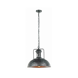 Luminaire Center Suspension Nadia Alliage métallique Noir, Gris