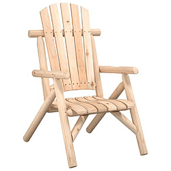 Maison Chic Chaise de jardin - Fauteuil d'extérieur 68x86x103 cm bois massif d'épicéa -MN69762