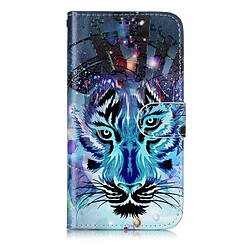 Wewoo Coque pour iPhone X Gaufré Motif Loup Horizontal Housse en cuir avec porte-cartes et fentes cartes porte-monnaie cadre photo