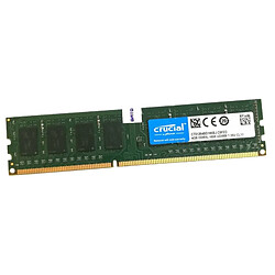 4Go RAM Crucial CT51264BD160BJ.C8FED 240-Pin DDR3 PC3L-12800U 1Rx8 1.35v CL11 - Occasion