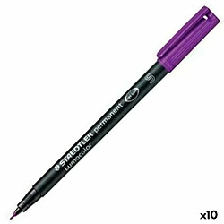 Marqueur permanent Staedtler Lumocolor 313-6 S Violet (10 Unités)