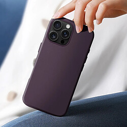 Avis Avizar Coque MagSafe pour iPhone 16 Pro en Cuir Vegan Haute Qualité Violet