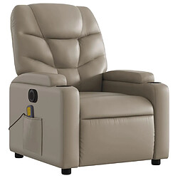 Avis Maison Chic Fauteuil Relax pour salon, Fauteuil de massage inclinable électrique cappuccino similicuir -GKD51687