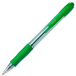 Crayon Pilot Supergrip Vert Ballon 0,4 mm 12 Unités