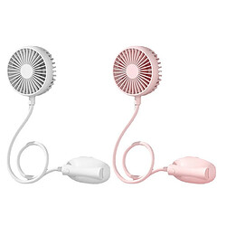 WS13 Bande de Cou Mains Libres Suspendue USB Rechargeable Double Ventilateur Mini Refroidisseur d'Air Portable d'Été