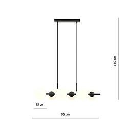 Acheter EPIKASA Suspension Rory, Noir, Acier, 95x110x29 cm