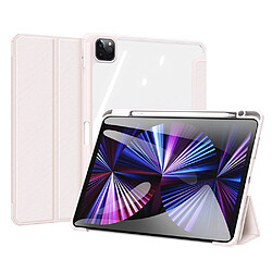 Dux Ducis Etui en PU avec support tri-pliure rose clair pour votre Apple iPad Pro 11 (2021/2020/2018)