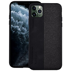 Wewoo Coque Rigide Pour iPhone 11 étui de protection en PU résistant à la poussière et aux étoffes aux chocs noir