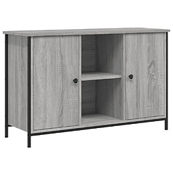 vidaXL Meuble TV sonoma gris 100x35x65 cm bois d'ingénierie