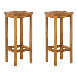 Maison Chic Table de bar et chaises d'extérieur 3 pcs,Ensemble de bar de jardin pour relax bois d'acacia solide -GKD323324 pas cher